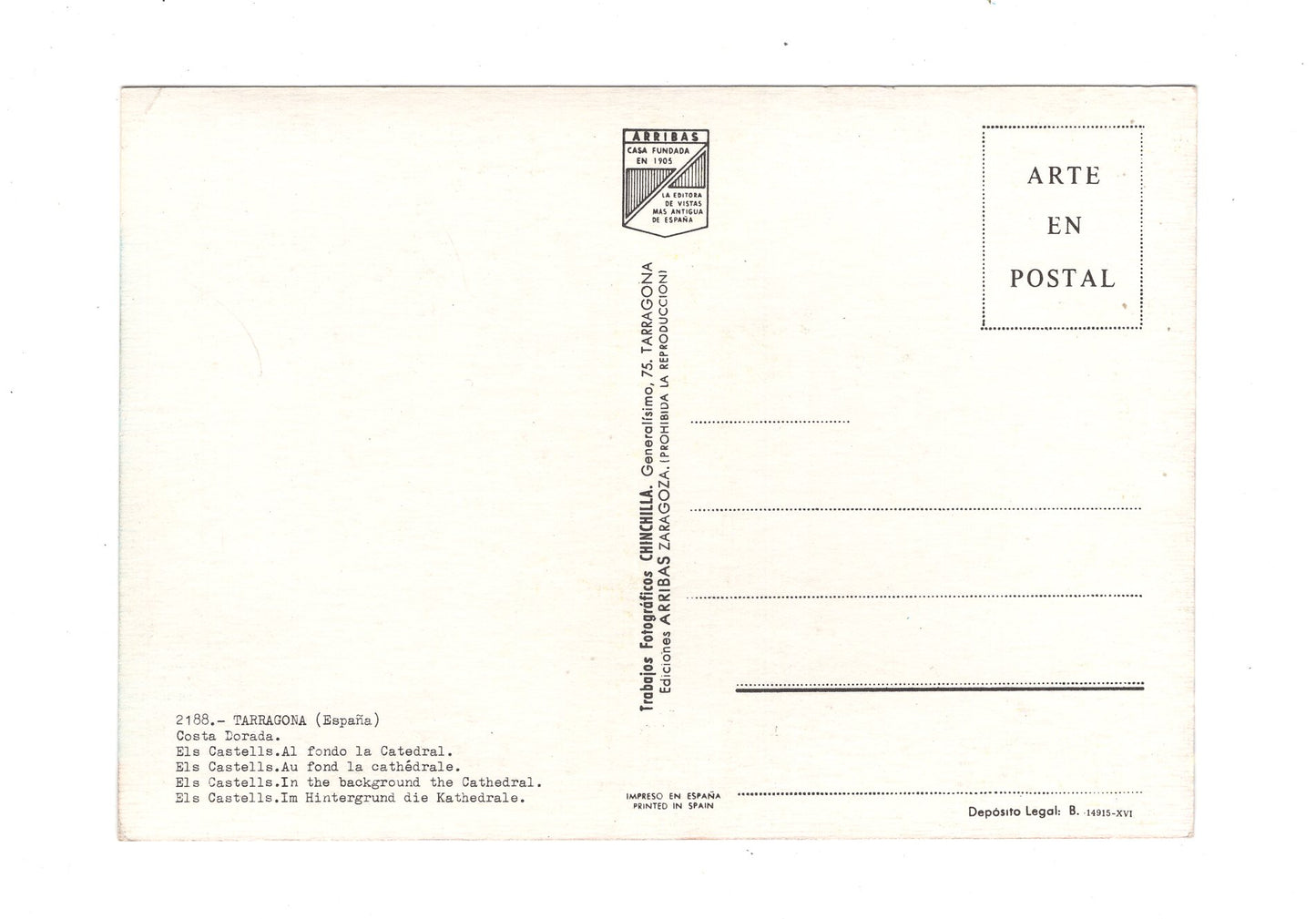 Ansichtskarte Tarragona / Costa Dorada / Spanien