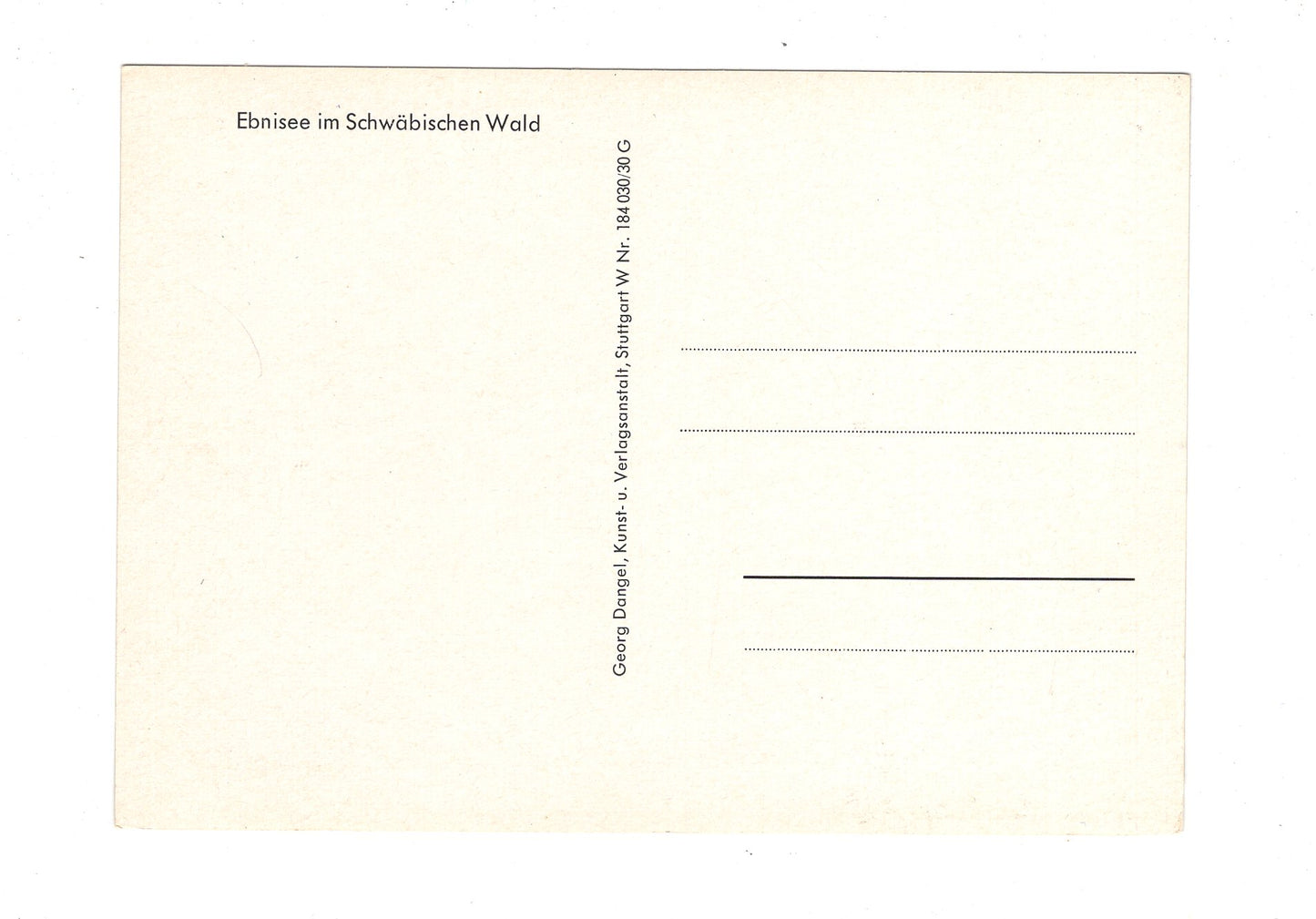 Ansichtskarte Ebnisee im Schwäbischen Wald / H1-60