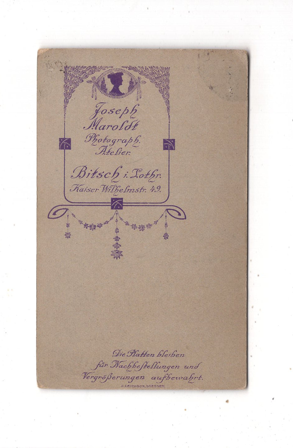 Fotografie Niedliche kleine Kinder - Bitsch in Lothringen 1900er