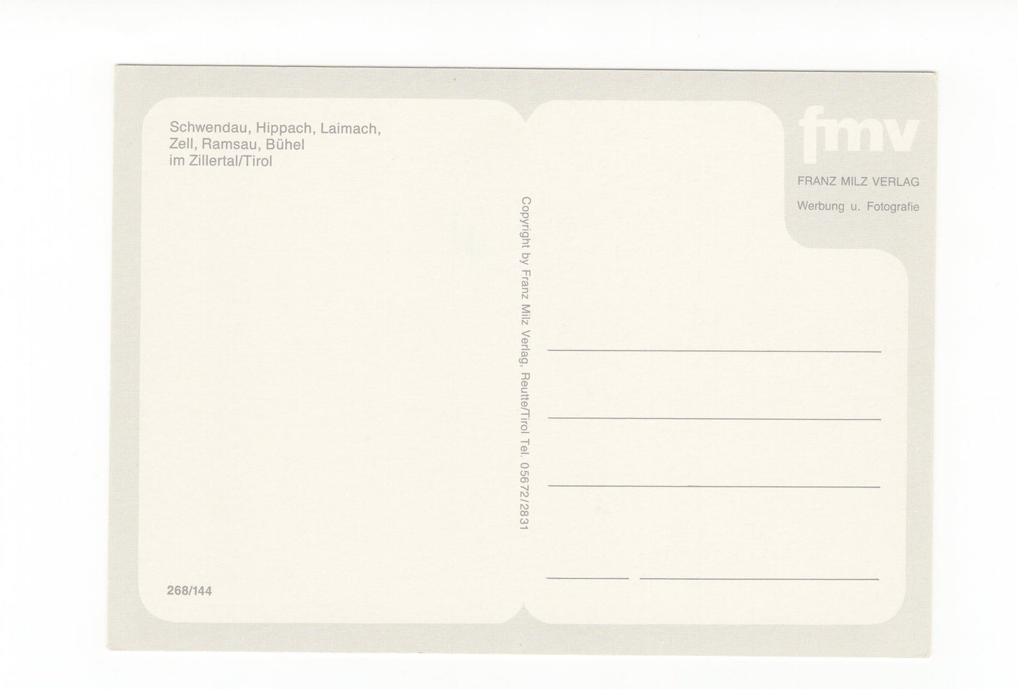 Ansichtskarte Zillertal / Tirol / Österreich