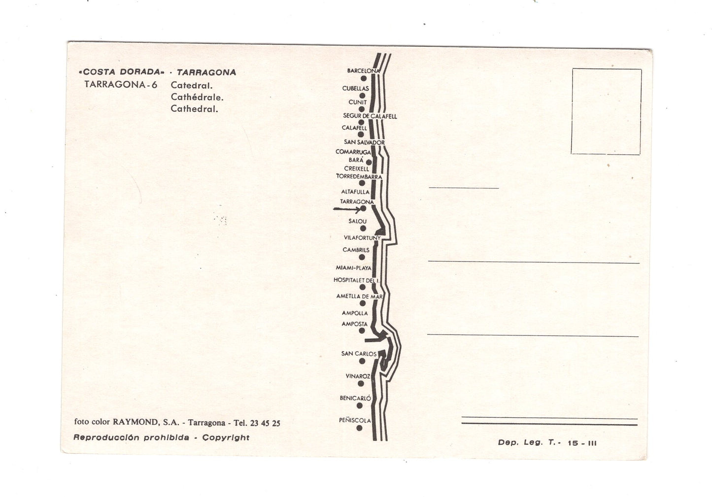 Ansichtskarte Tarragona / Catedral / Costa Dorada / Spanien