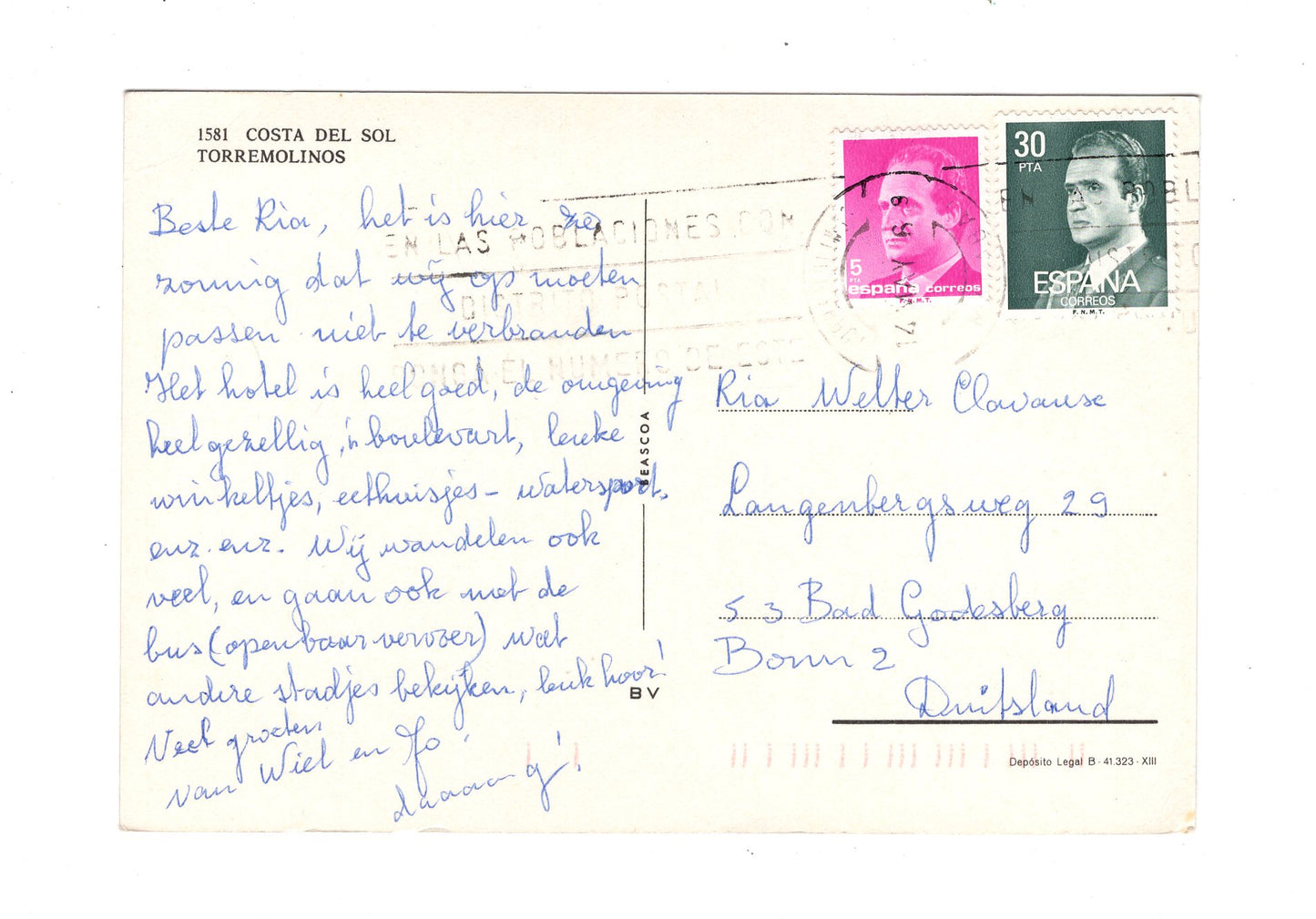 Ansichtskarte Torremolinos / Costa del Sol / Spanien