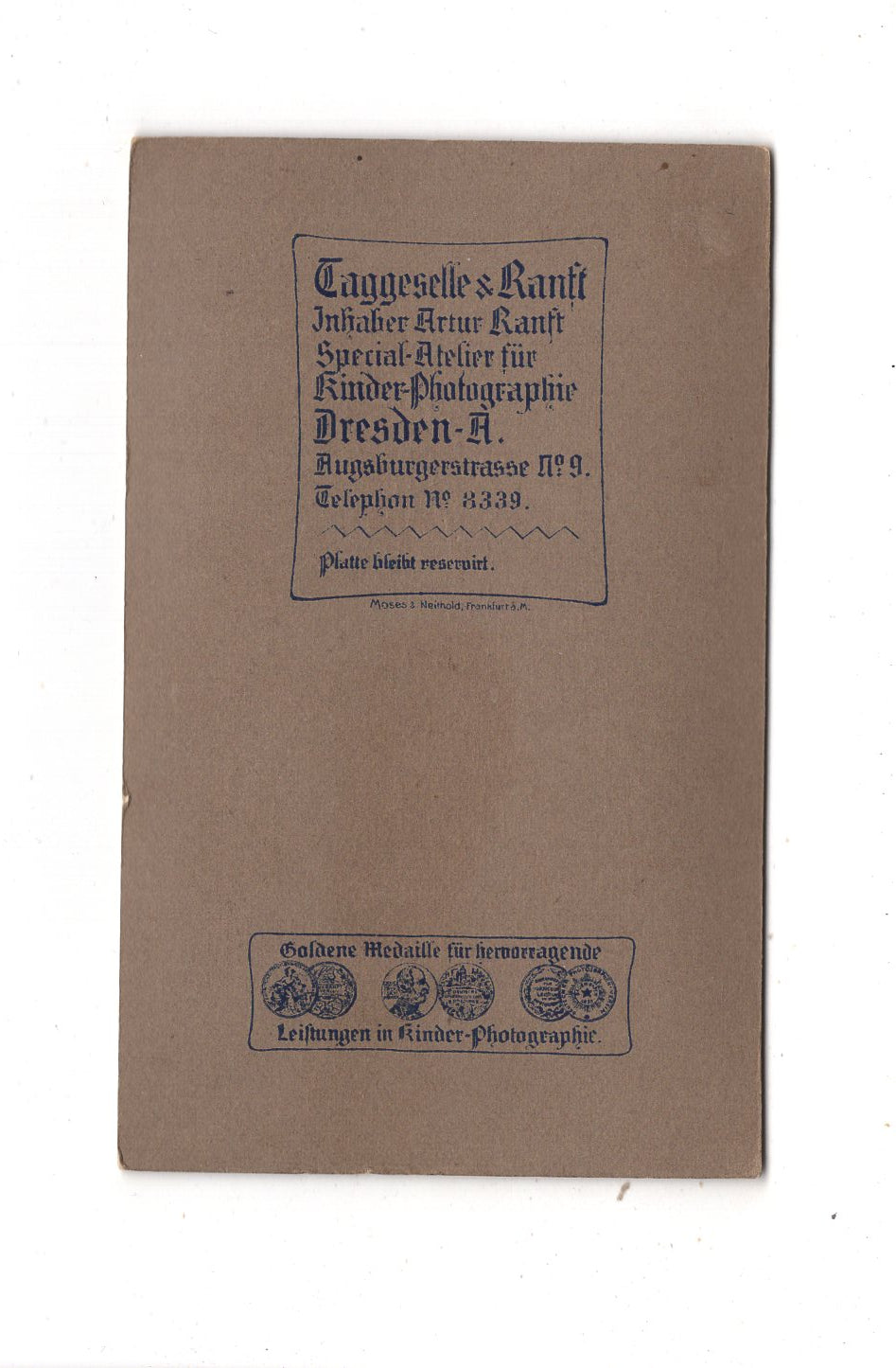 Fotografie Feine Dame - Dresden 1910er / CDV L1-31