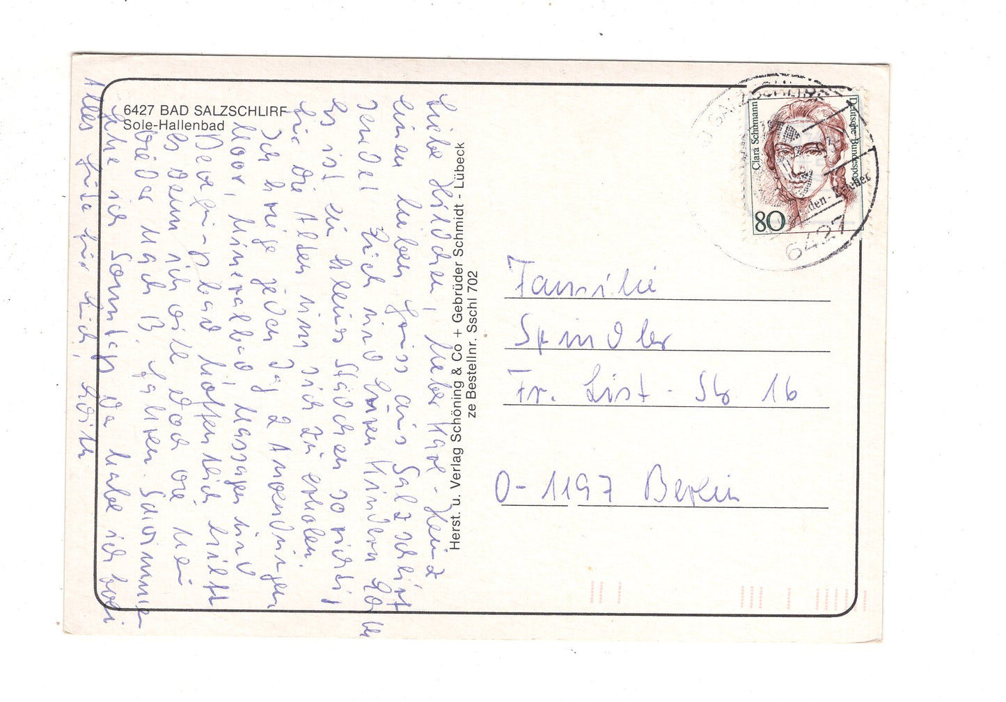 Ansichtskarte Bad Salzschlirf / Sole-Hallenbad / J1-55