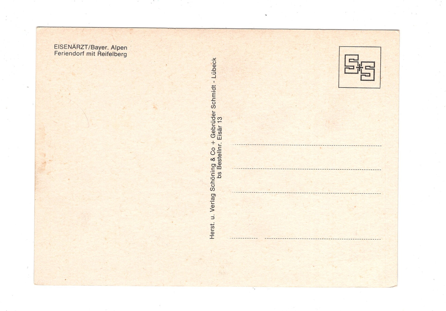 Ansichtskarte Eisenärzt / Bayerische Alpen / Feriendorf mit Reifelberg / H1-60