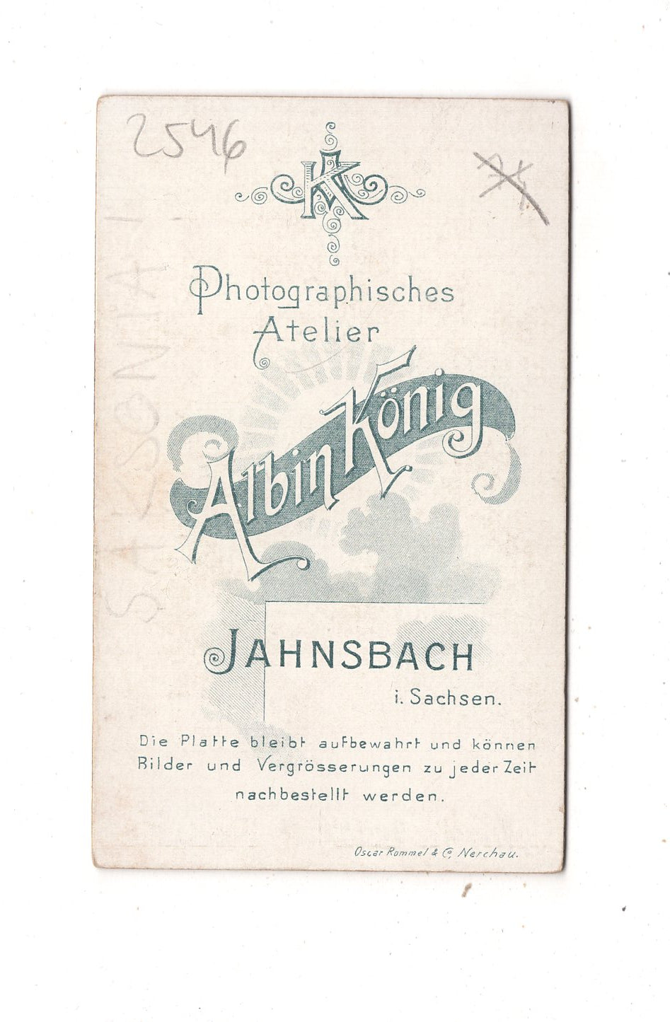Fotografie Feine Dame - Jahnsbach in Sachsen 1890er / CDV L1-31