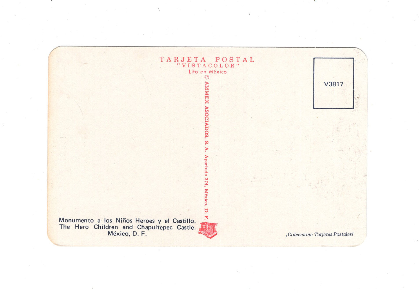 Ansichtskarte Mexico City / Monumento a los Ninos Heroes y el Castillo / Mexiko