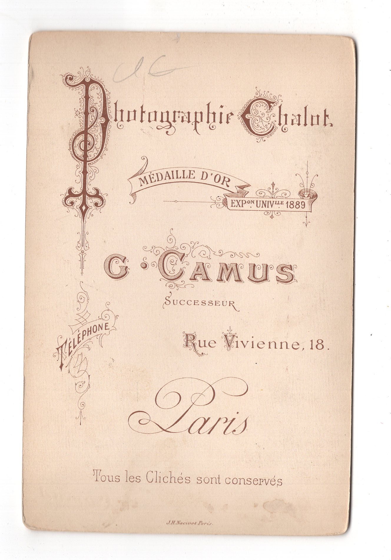 Fotografie Feiner Herr - Paris um 1890 / CAB W-34