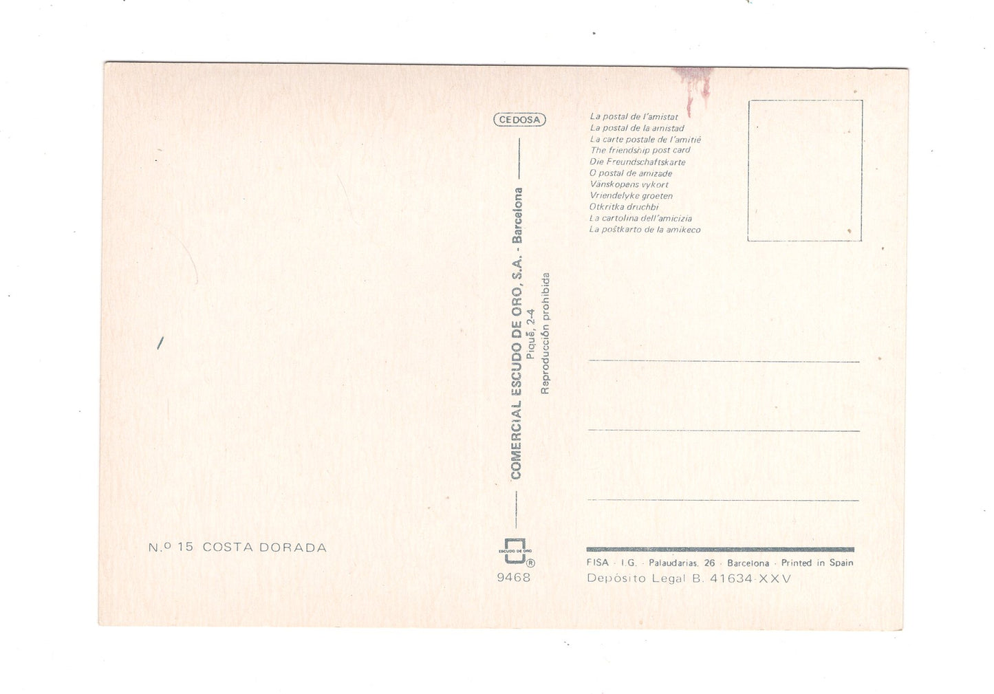 Ansichtskarte Costa Dorada / Spanien