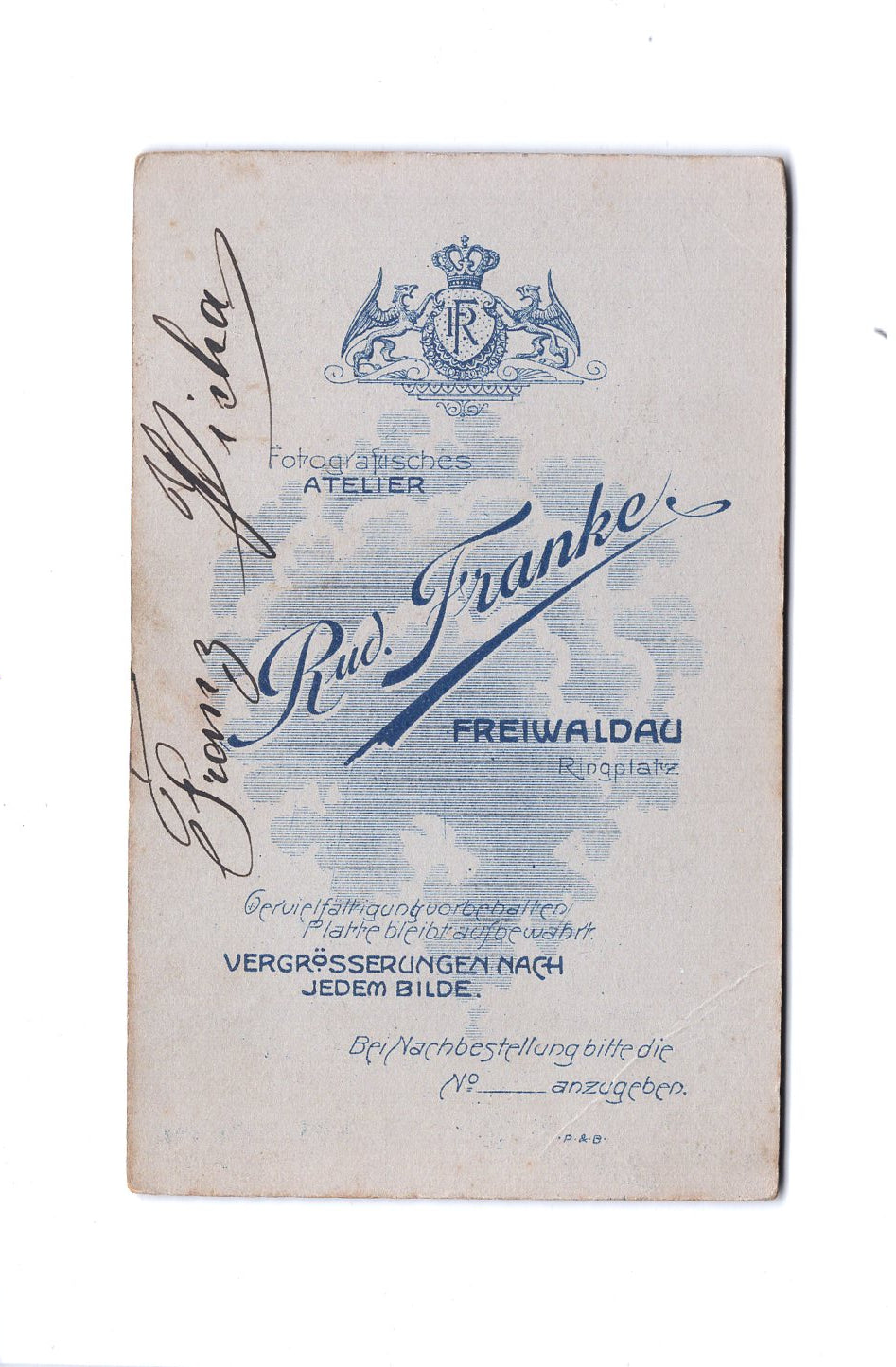 Fotografie Feiner Junge / benannt - Freiwaldau Jesenik 1910er