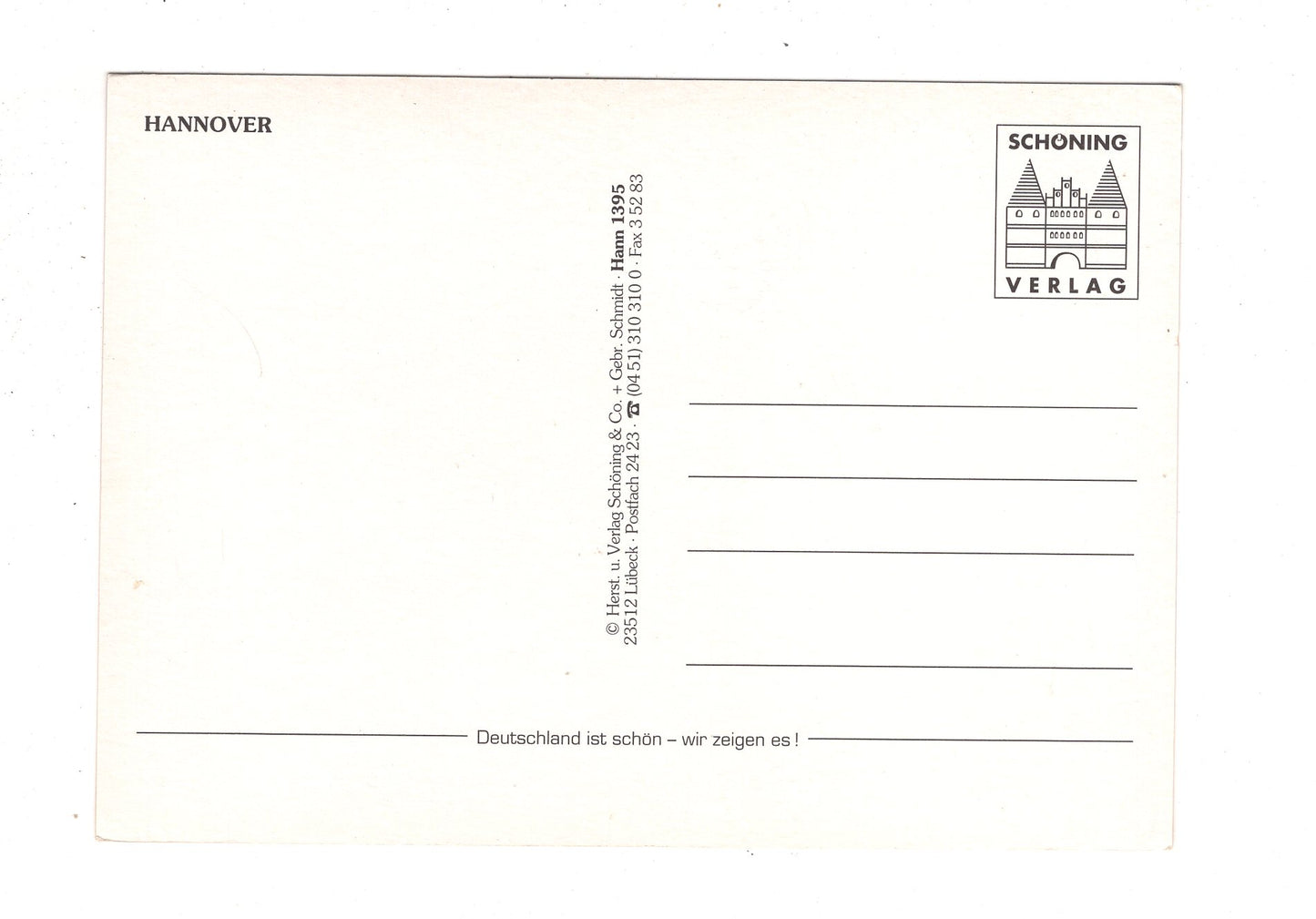 Ansichtskarte Hannover - Landeshauptstadt an der Leine / J1-55