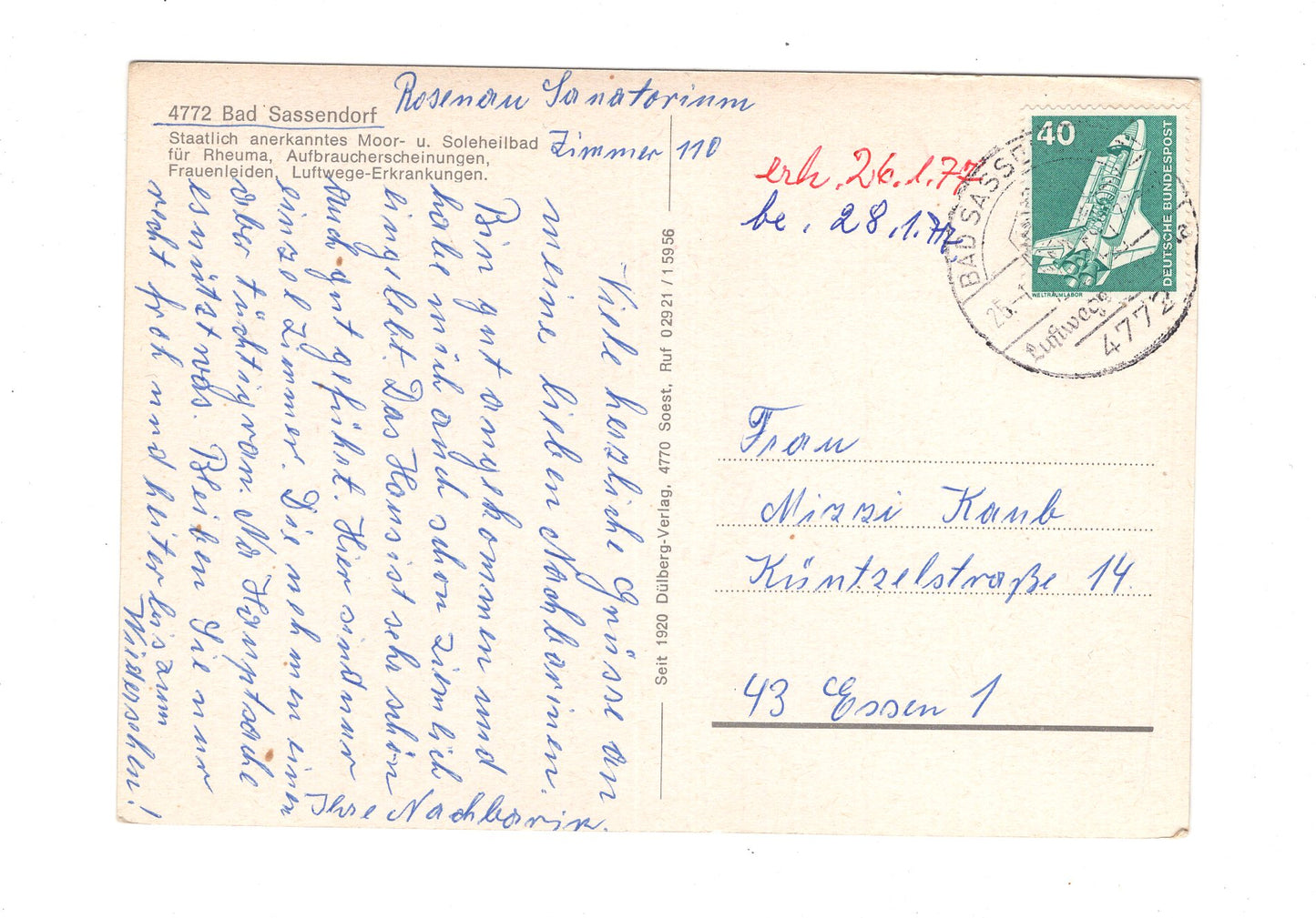 Ansichtskarte Bad Sassendorf