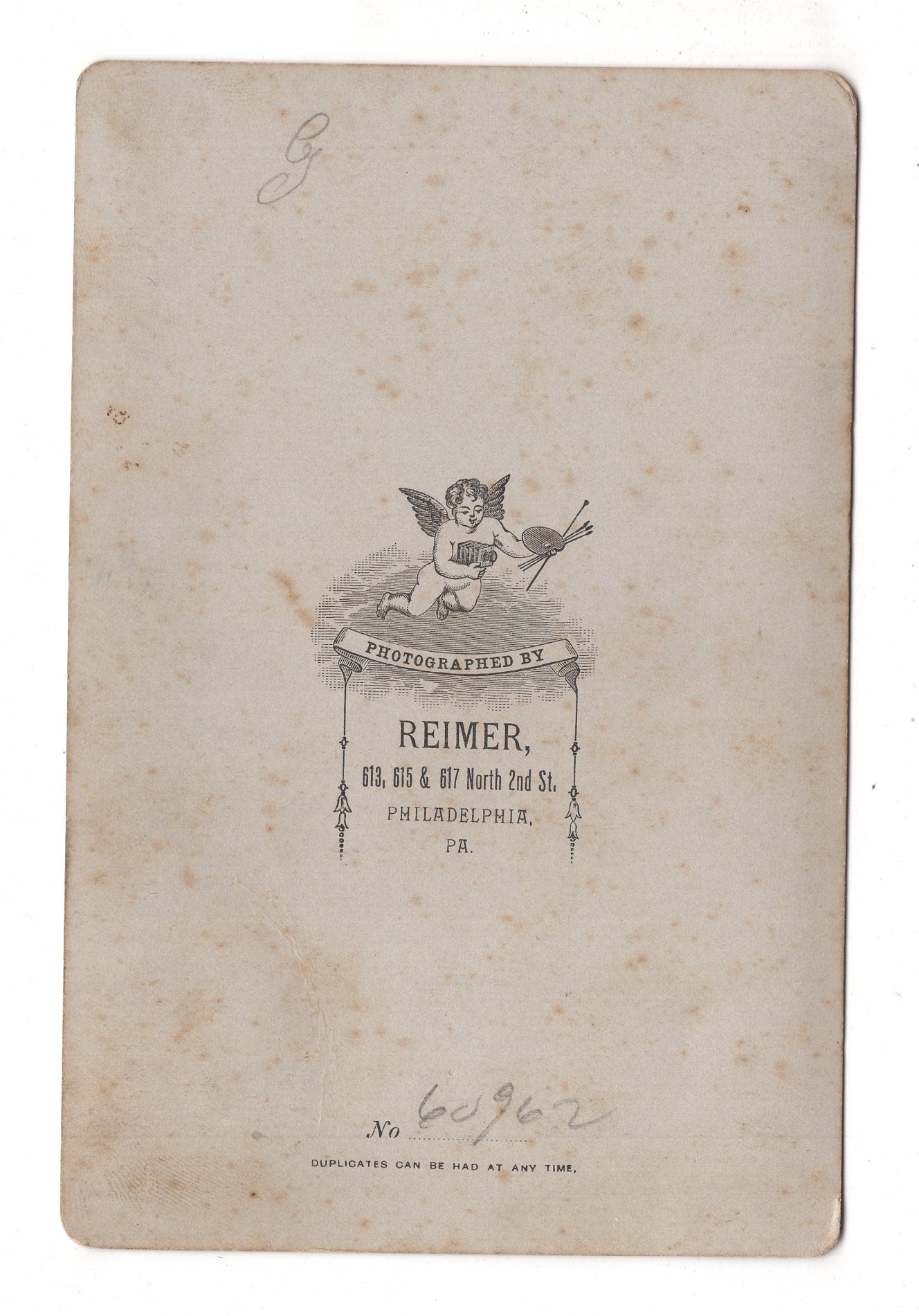 Fotografie Feiner Herr - Philadelphia / USA 1870er / CAB W-34