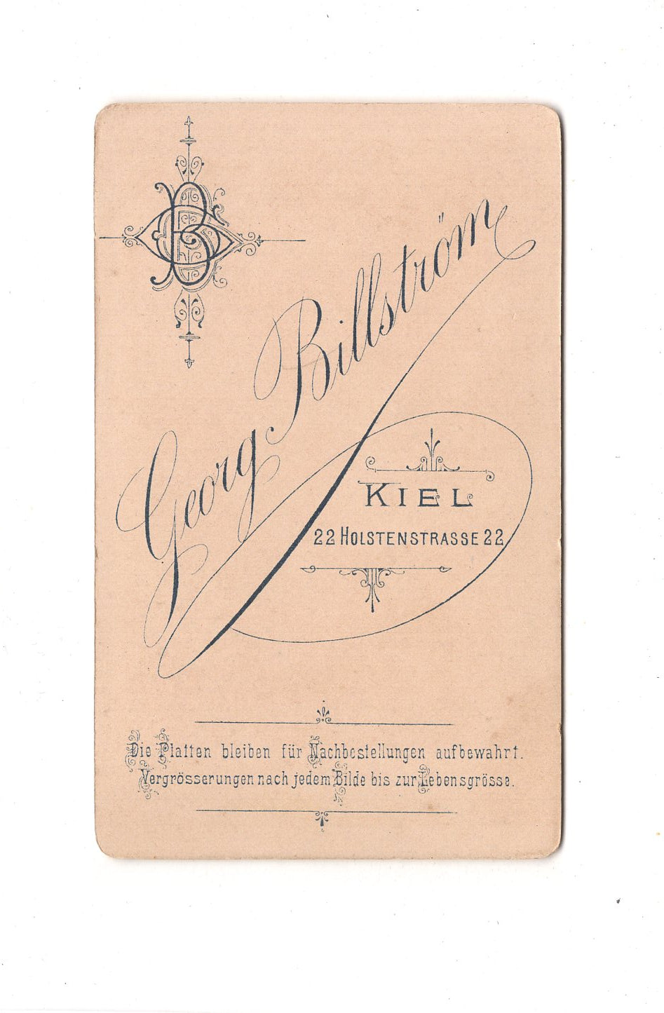 Fotografie Damenportrait - Kiel um 1890 / CDV C1-10