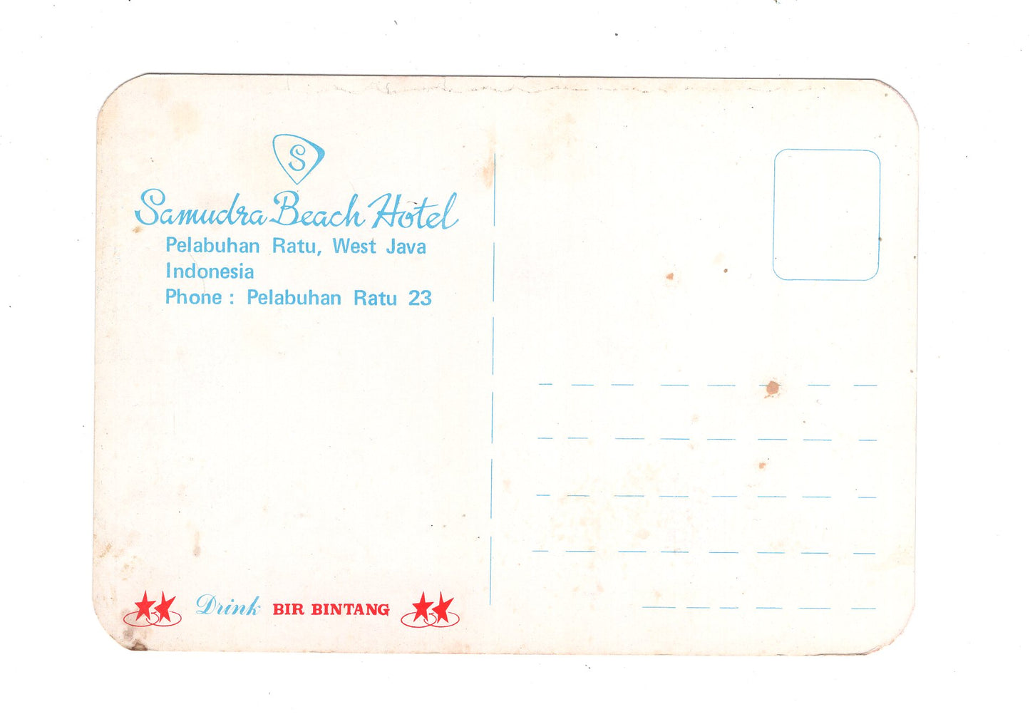 Ansichtskarte Samudra Beach Hotel / PÜelabuhan Ratu / West Java / Indonesien