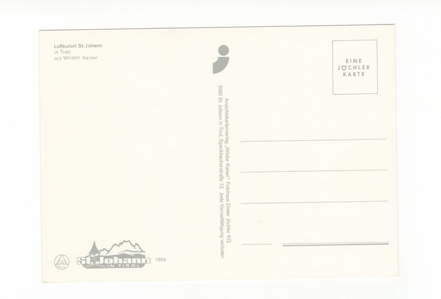 Ansichtskarte St. Johann / Tirol / Österreich