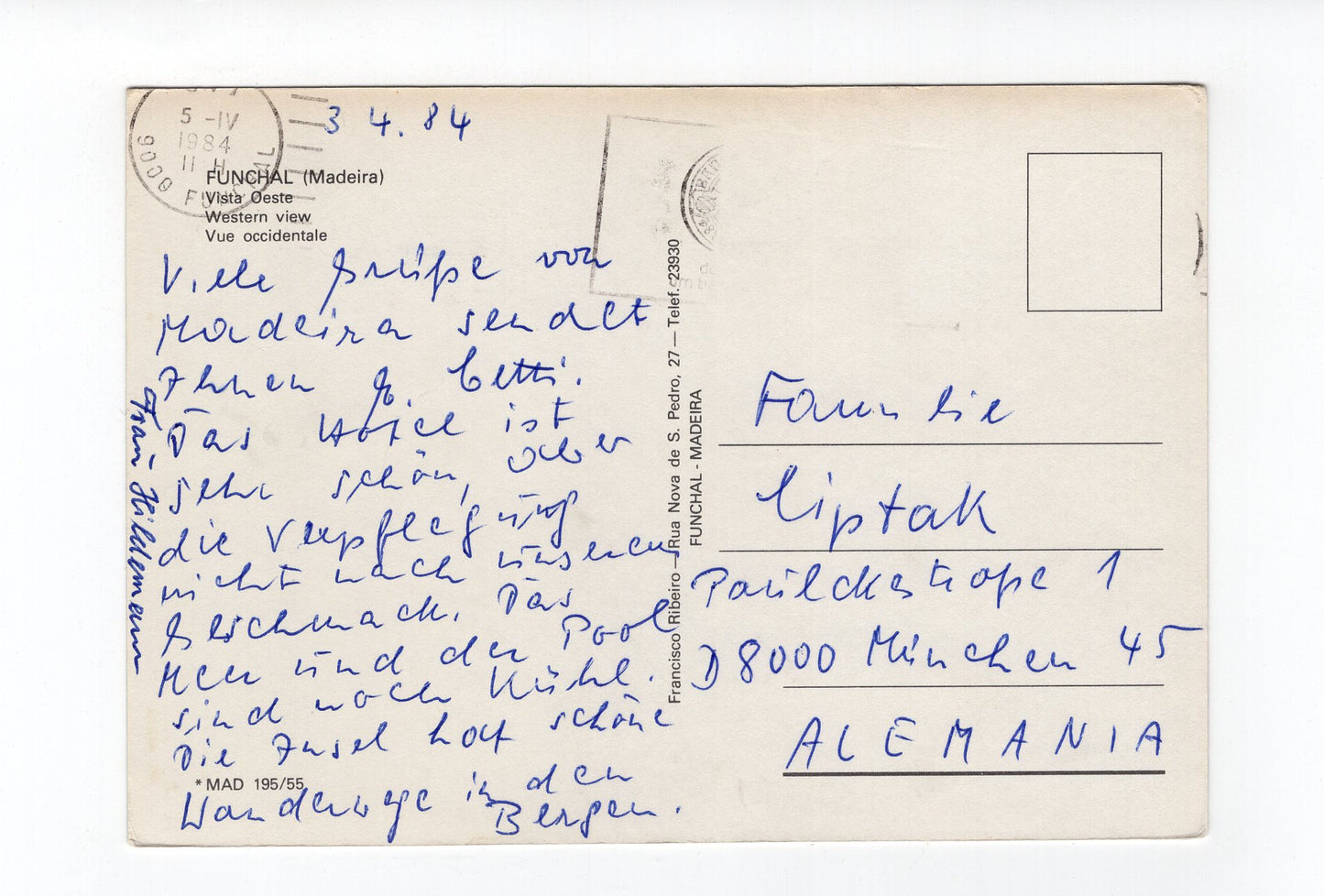 Ansichtskarte Funchal / Madeira / Portugal