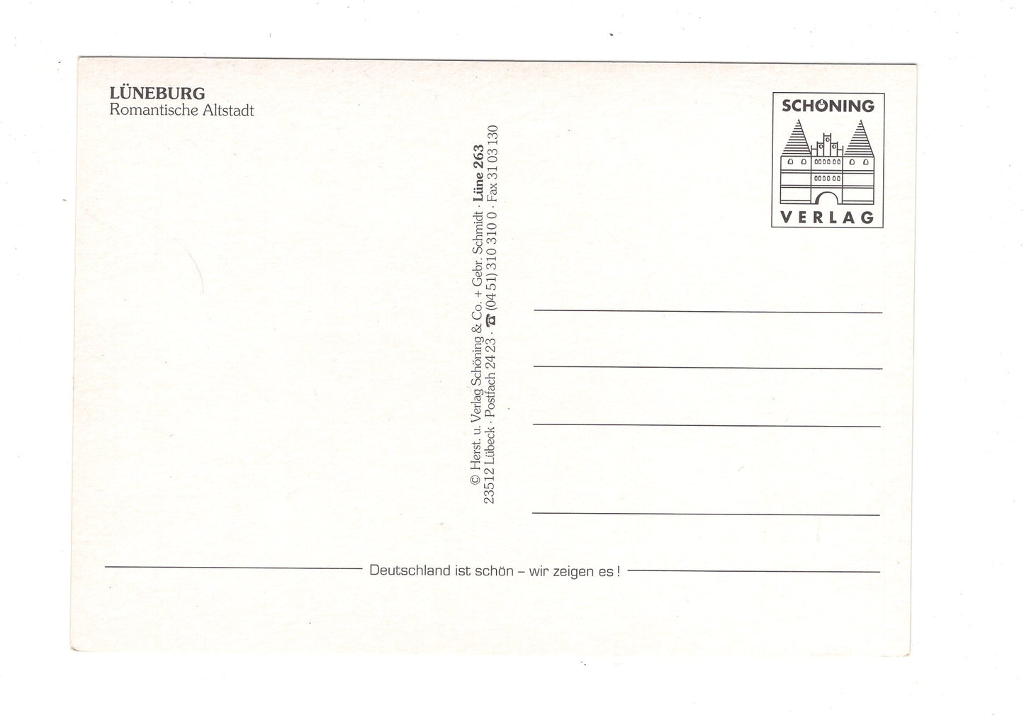 Ansichtskarte Lüneburg / Romantische Altstadt / I1-59