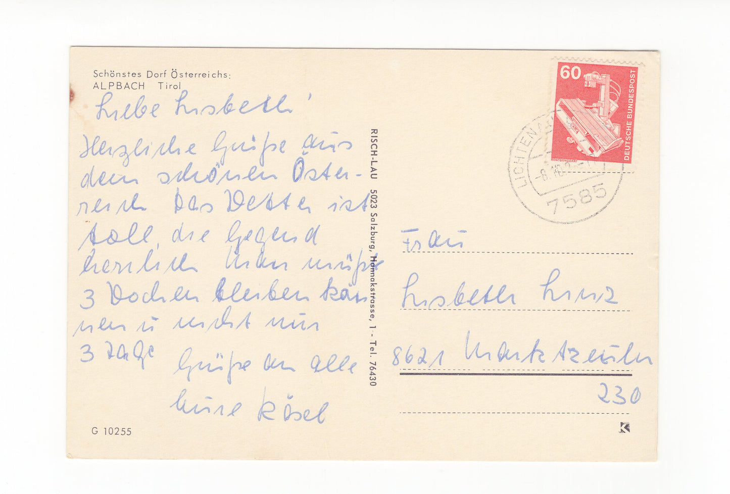 Ansichtskarte Blumendorf Alpbach / Tirol / Österreich