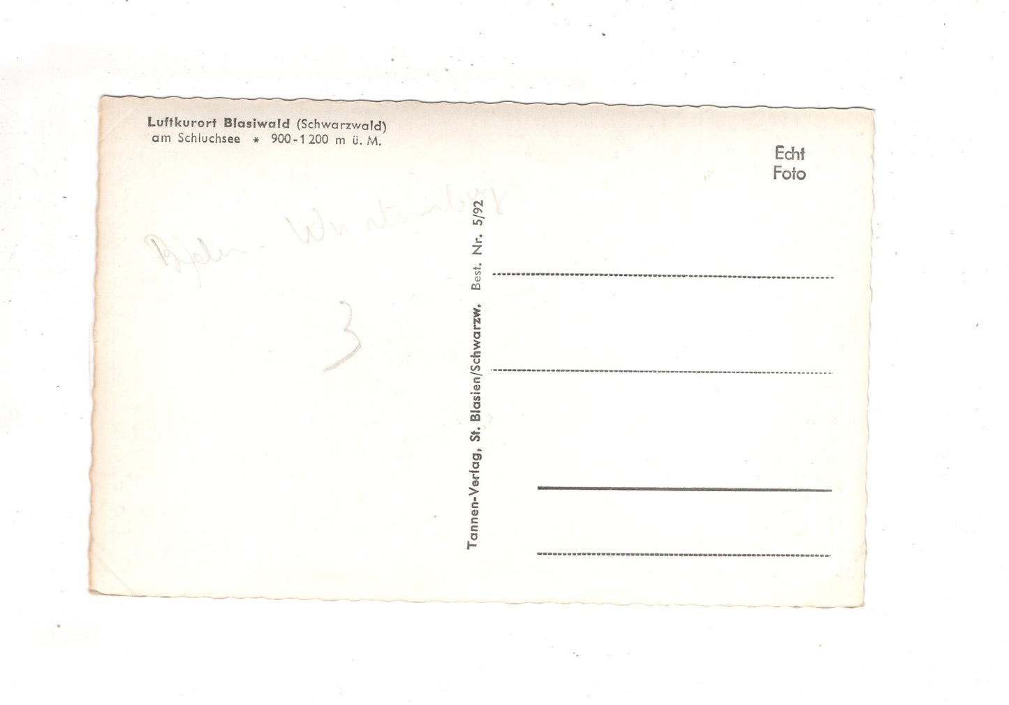 Ansichtskarte Blasiwald / Schwarzwald / Katholische Kirche / K1-48