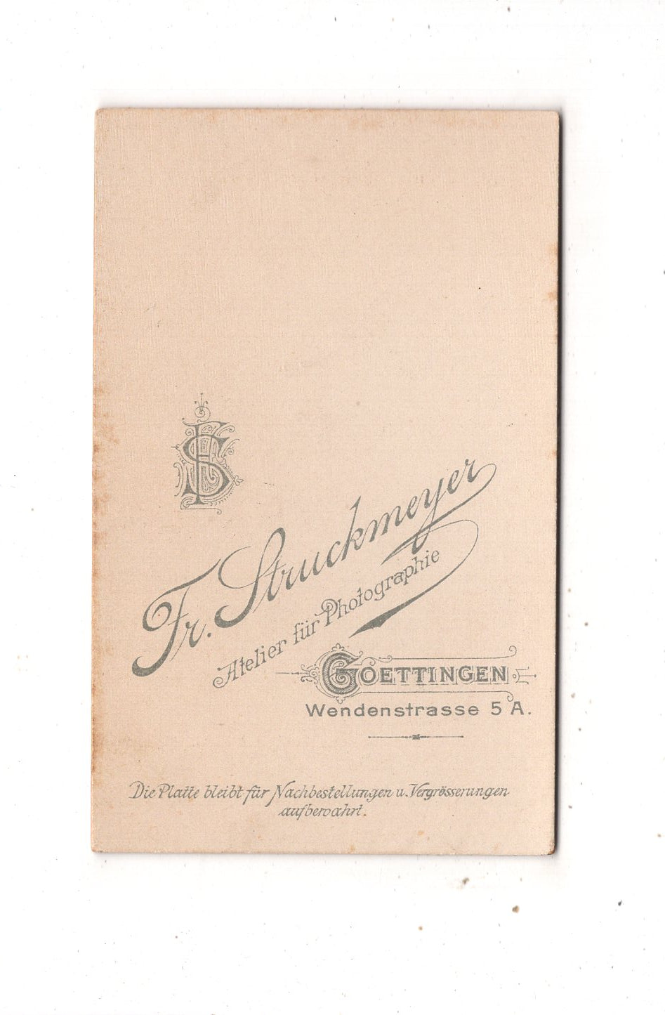 Fotografie Feines Paar - Göttingen um 1890