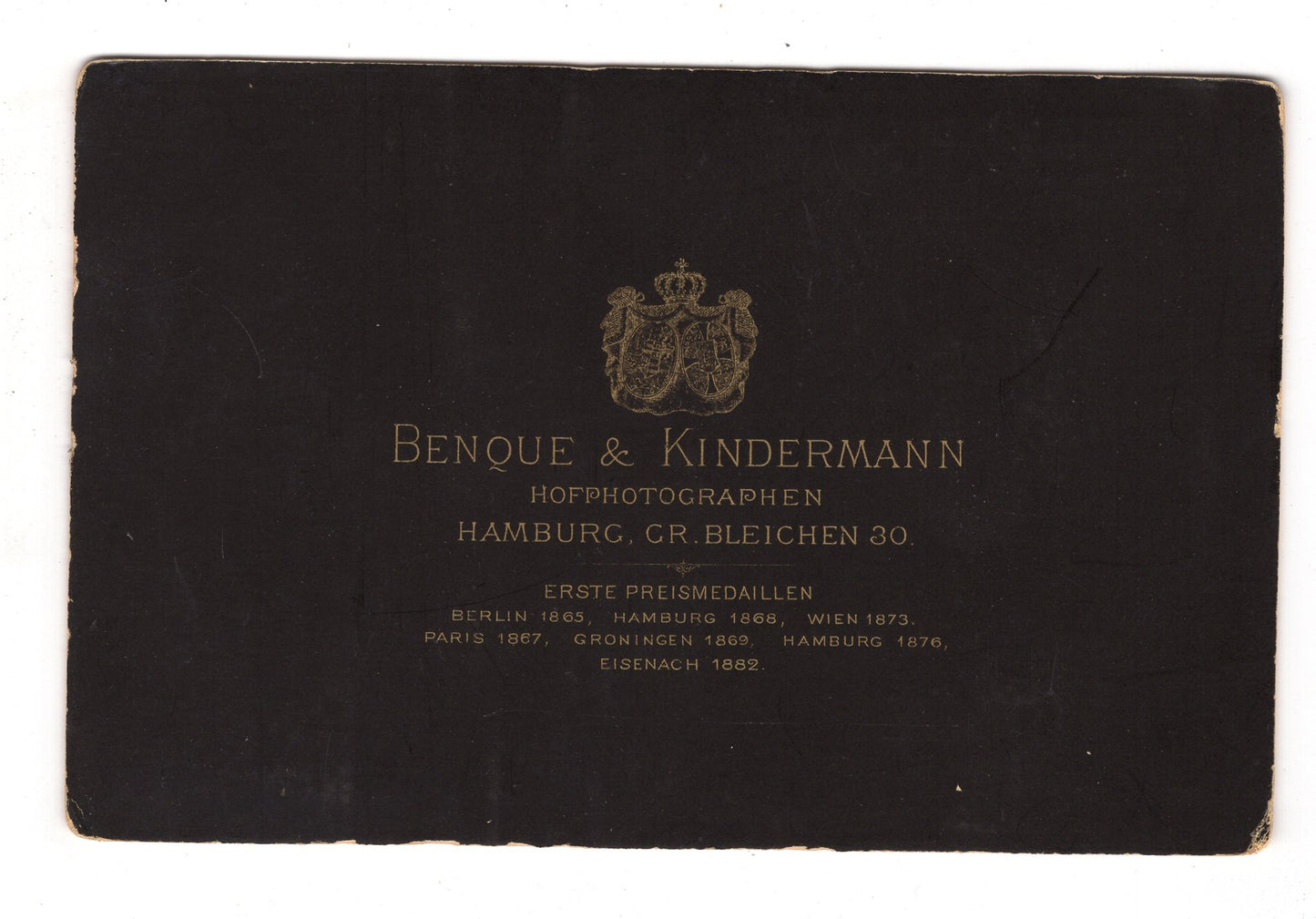 Fotografie Schönes Kinderbild / Baby - Hamburg 1880er / CAB U-32
