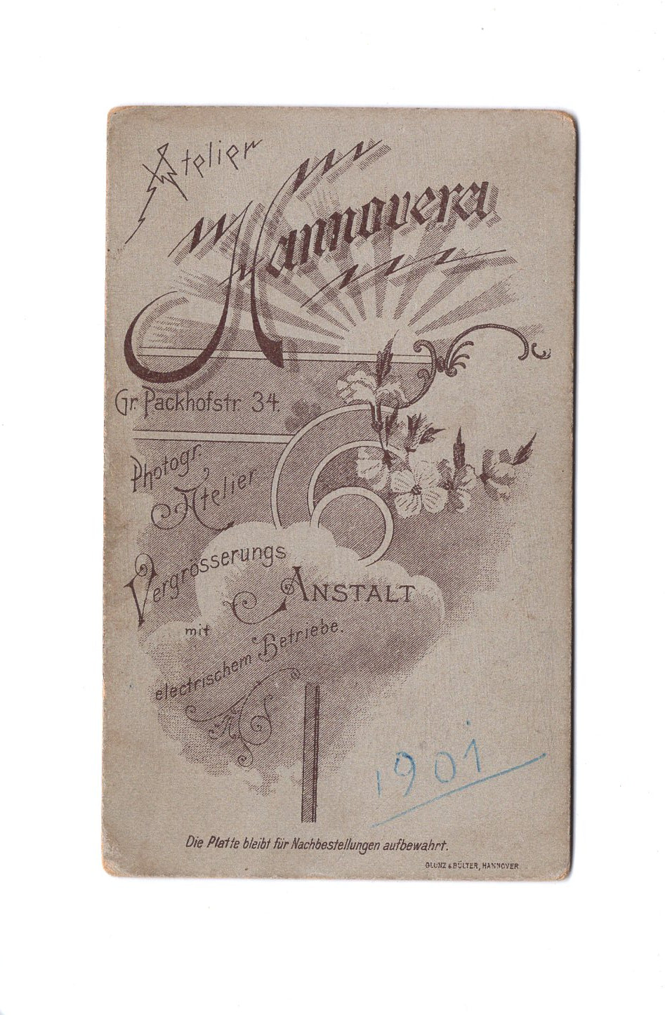 Fotografie Feine Dame mit Baby - Hannover 1900er