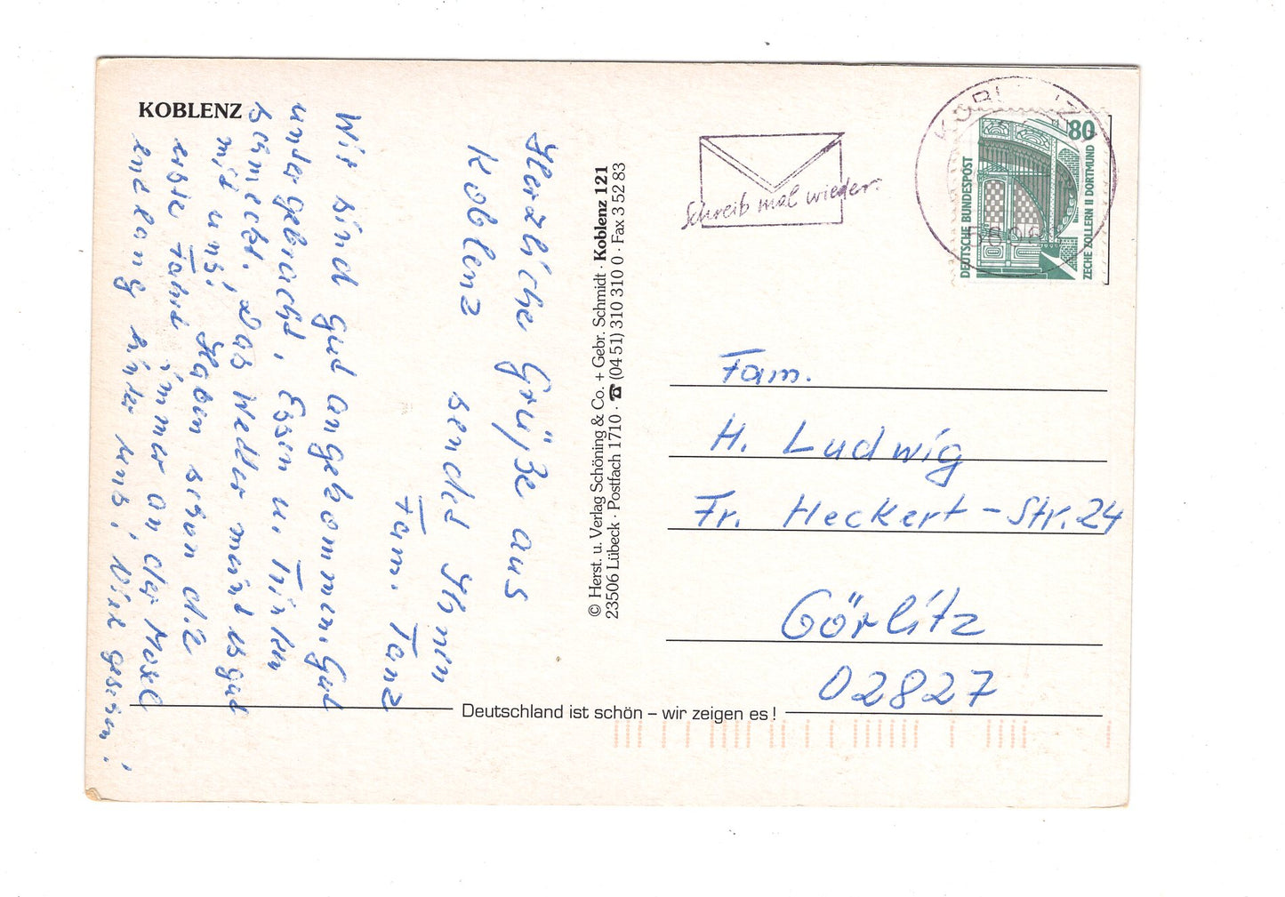 Ansichtskarte Grüße aus Koblenz / H1-61