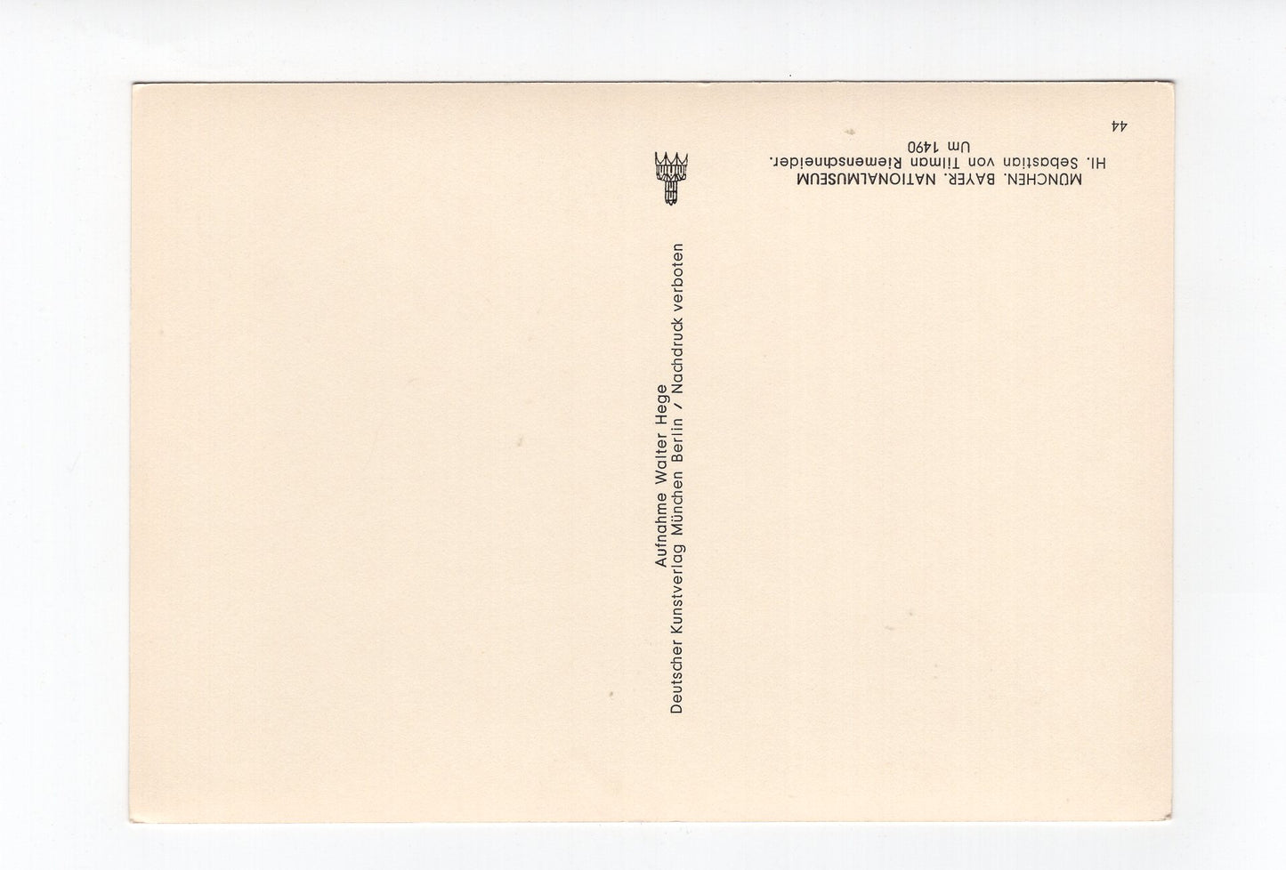 Ansichtskarte München / Bayerisches Nationalmuseum / Hl. Sebastian