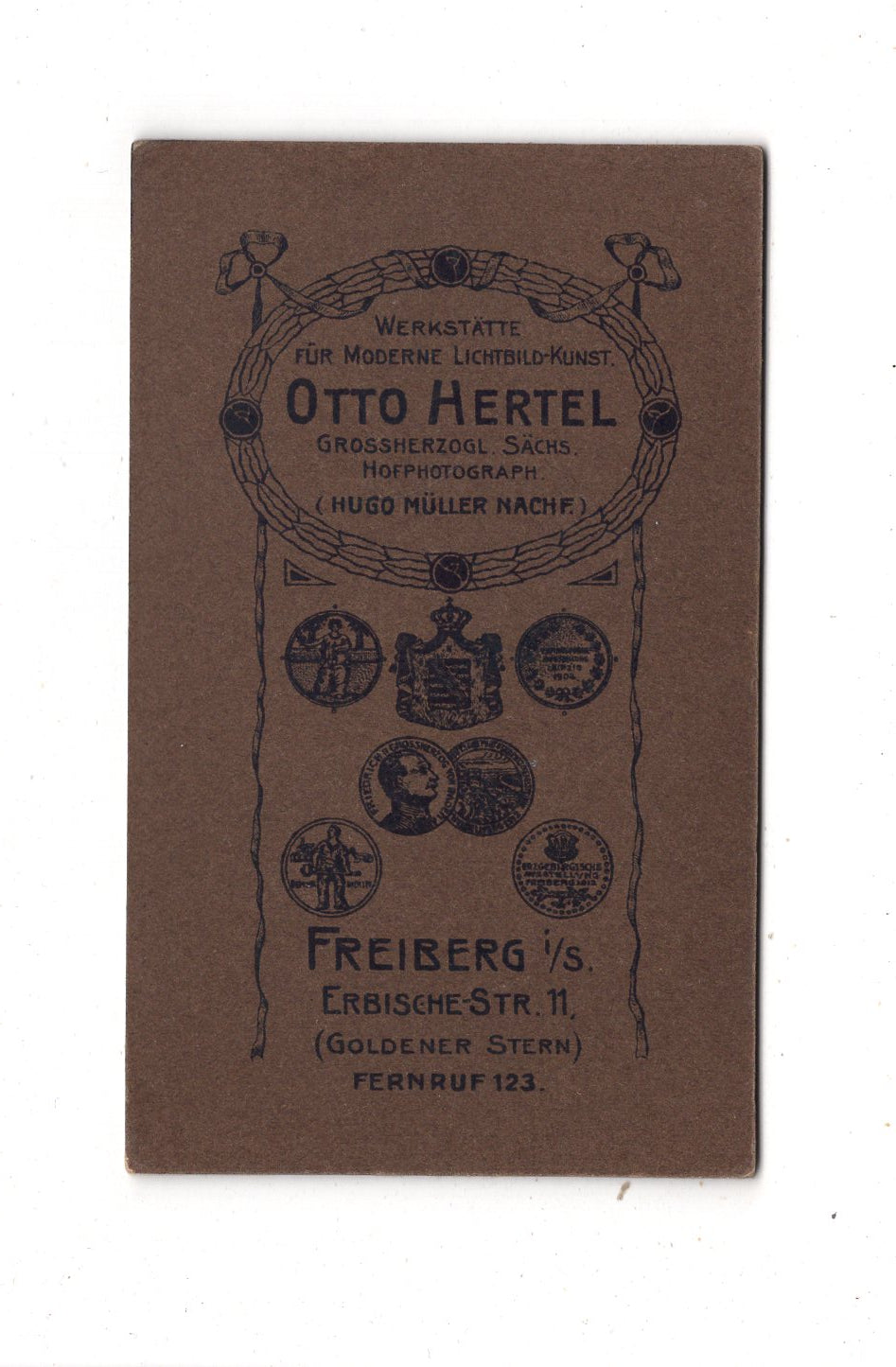 Fotografie Niedlicher kleiner Junge - Freiberg um 1910 / CDV M1-13