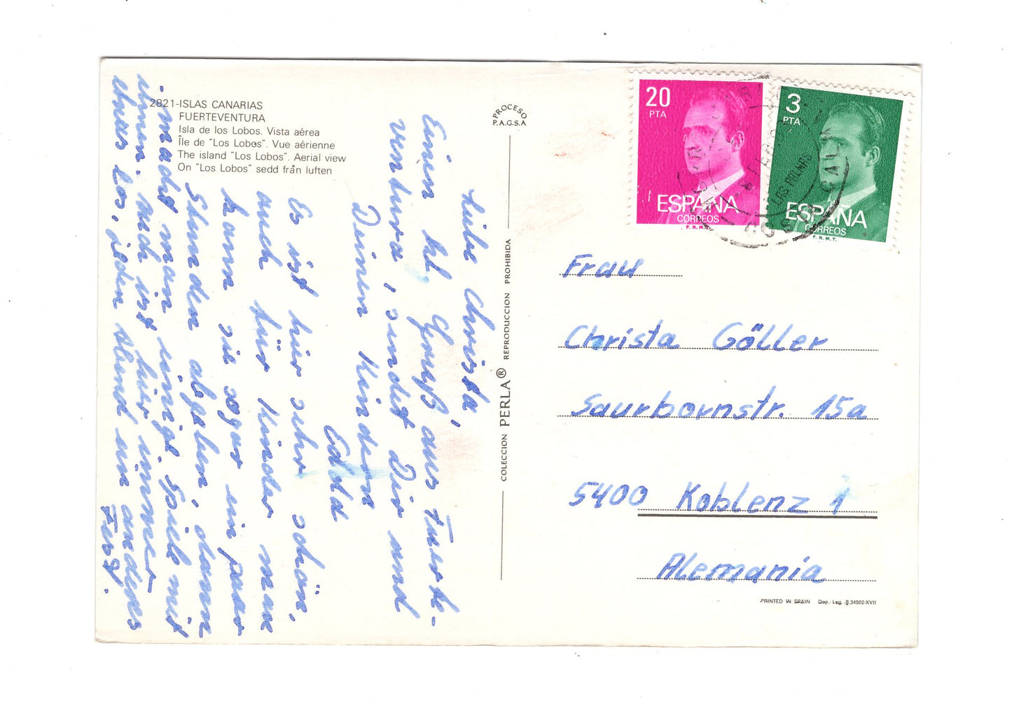 Ansichtskarte Fuerteventura / Isla de los Lobos / Spanien