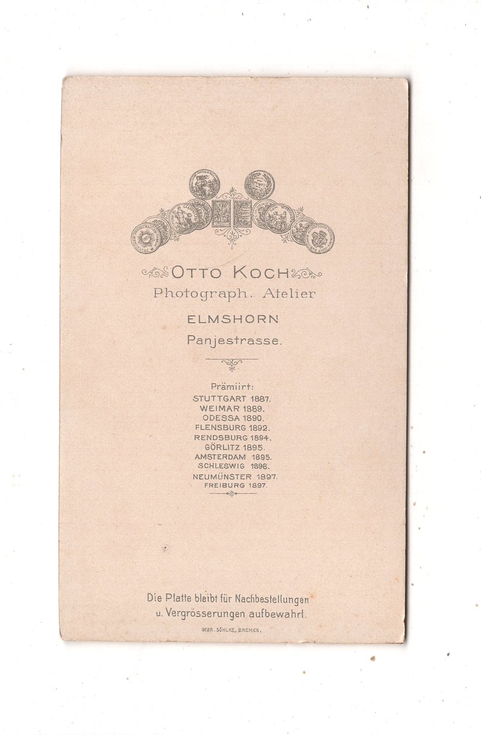 Fotografie Feines Paar - Elmshorn 1890er