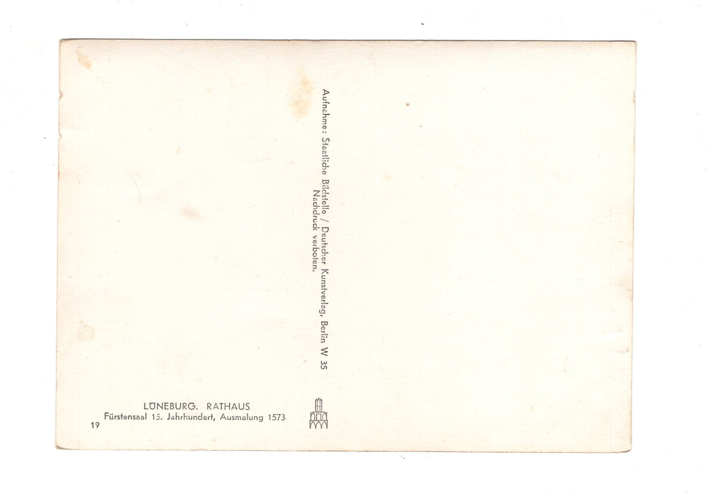 Ansichtskarte Lüneburg / Rathaus - Fürstensaal / I1-59
