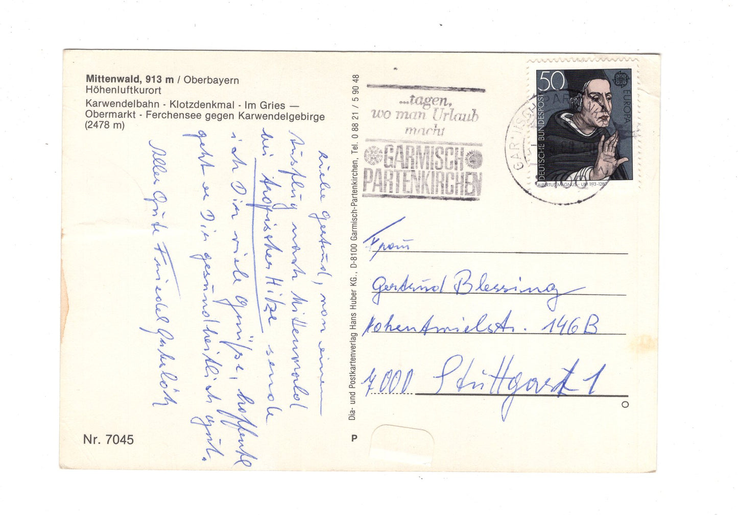 Ansichtskarte Mittenwald / Oberbayern / I1-59