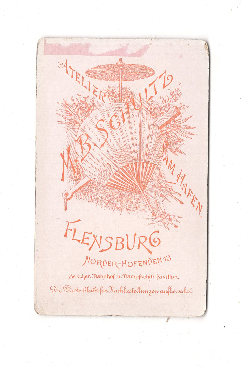Fotografie Feine Dame - Flensburg um 1900 / CDV L1-31