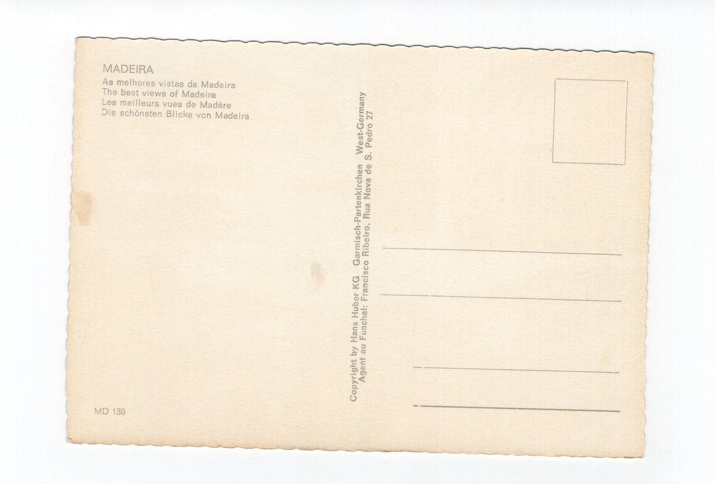 Ansichtskarte Madeira / Portugal