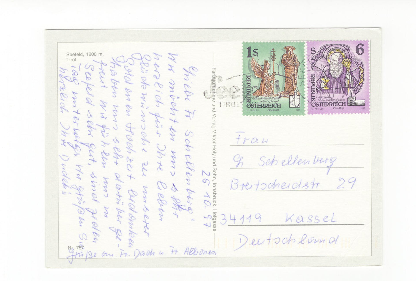 Ansichtskarte Seefeld / Tirol / Österreich