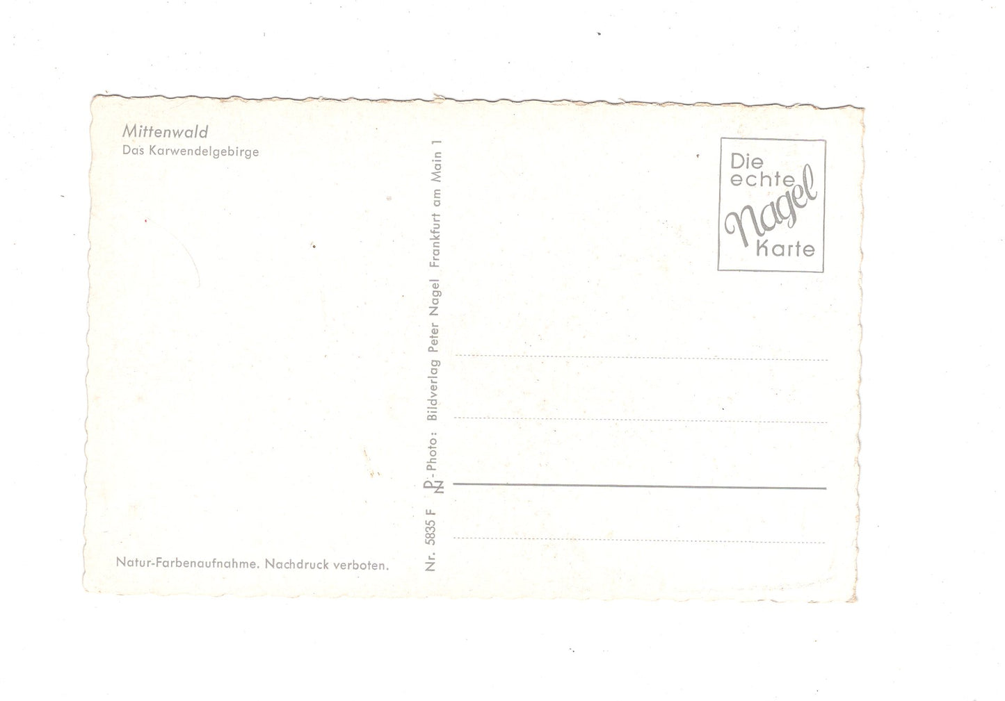 Ansichtskarte Mittenwald / Das Karwendelgebirge / I1-59