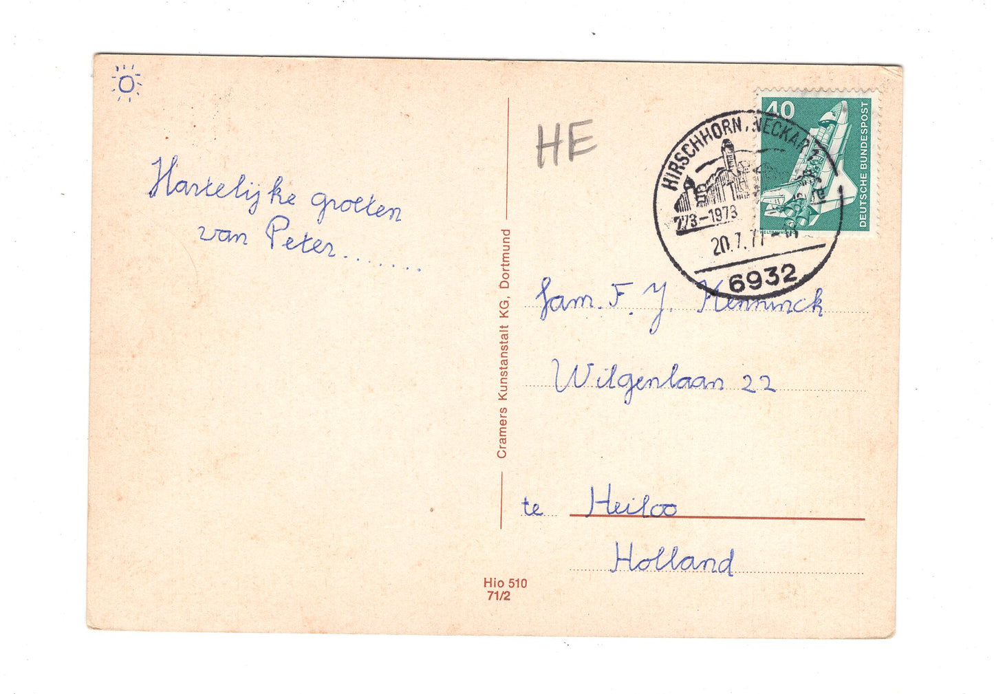 Ansichtskarte Schloss-Hotel / Hirschhorn / Neckar / H1-61