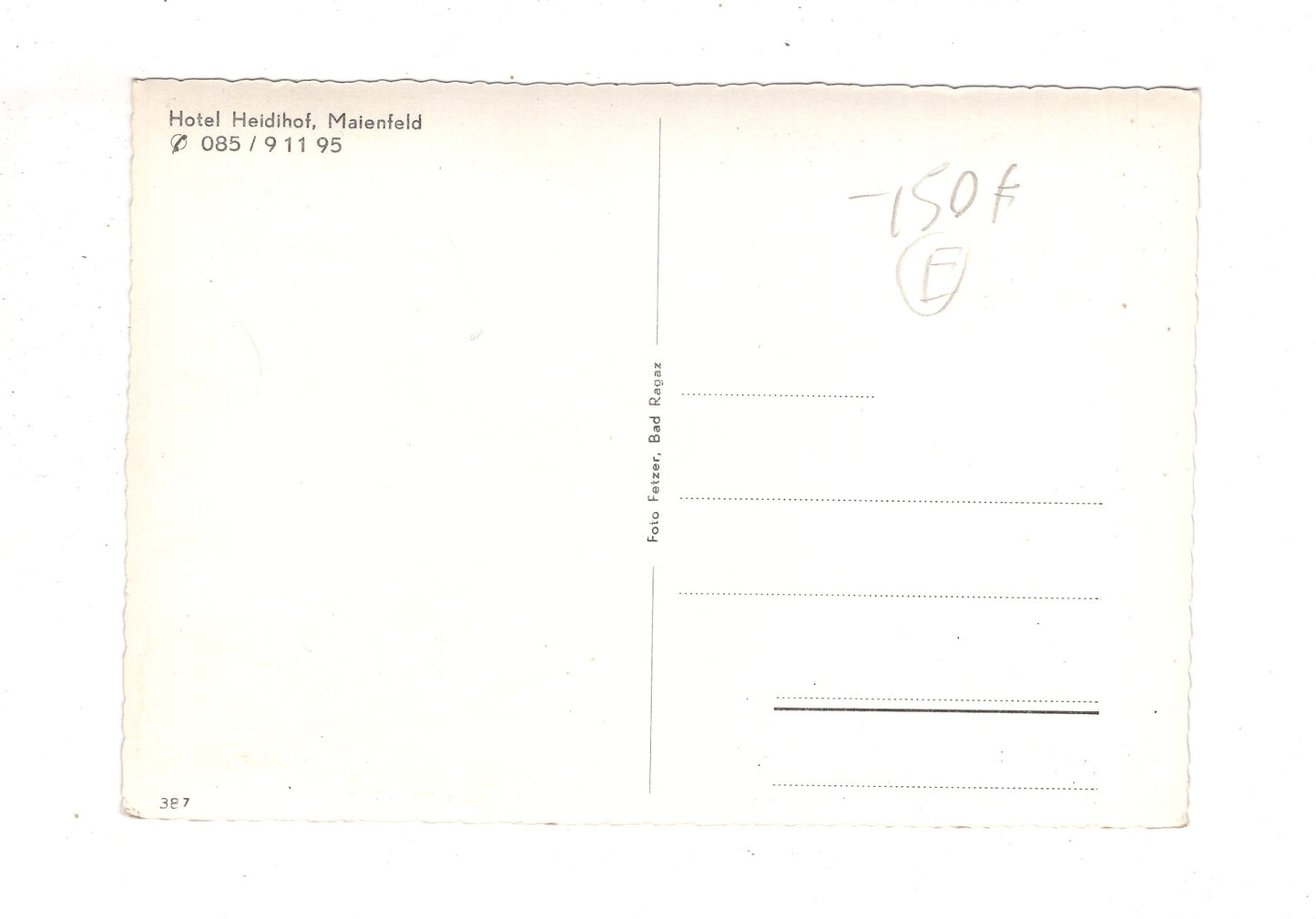 Ansichtskarte Hotel Heidihof / Maienfeld / Schweiz