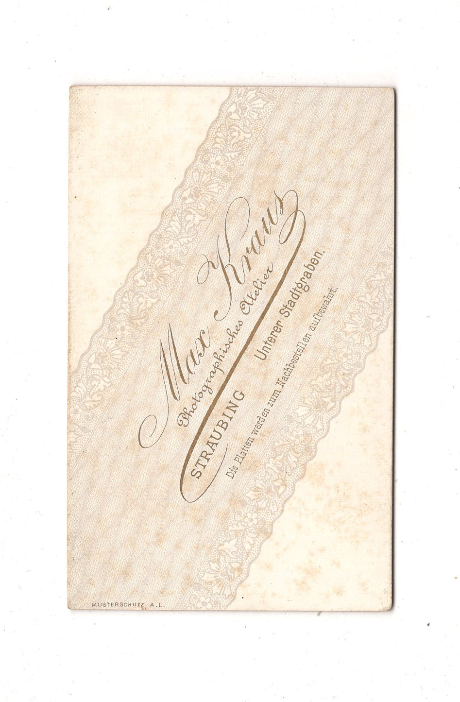 Fotografie Studentika Burschenschaft - Straubing 1880er / CDV D1-13