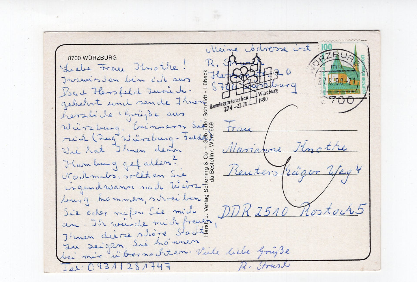 Ansichtskarte Würzburg am Main