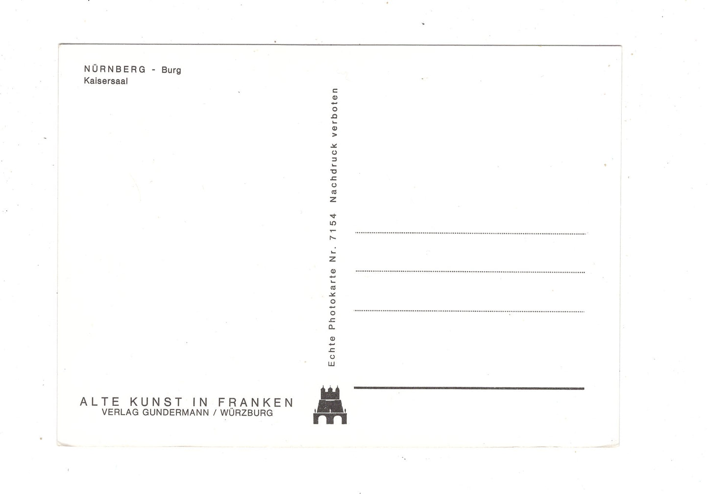 Ansichtskarte Nürnberg / Burg / Kaisersaal / M1-53