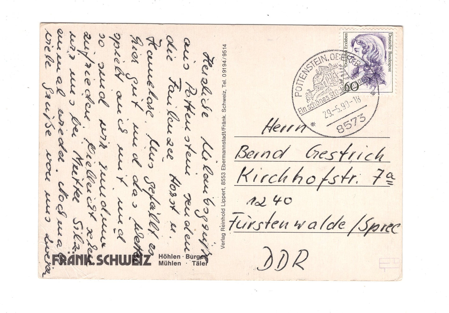 Ansichtskarte Pottenstein / Fränkische Schweiz / H1-61