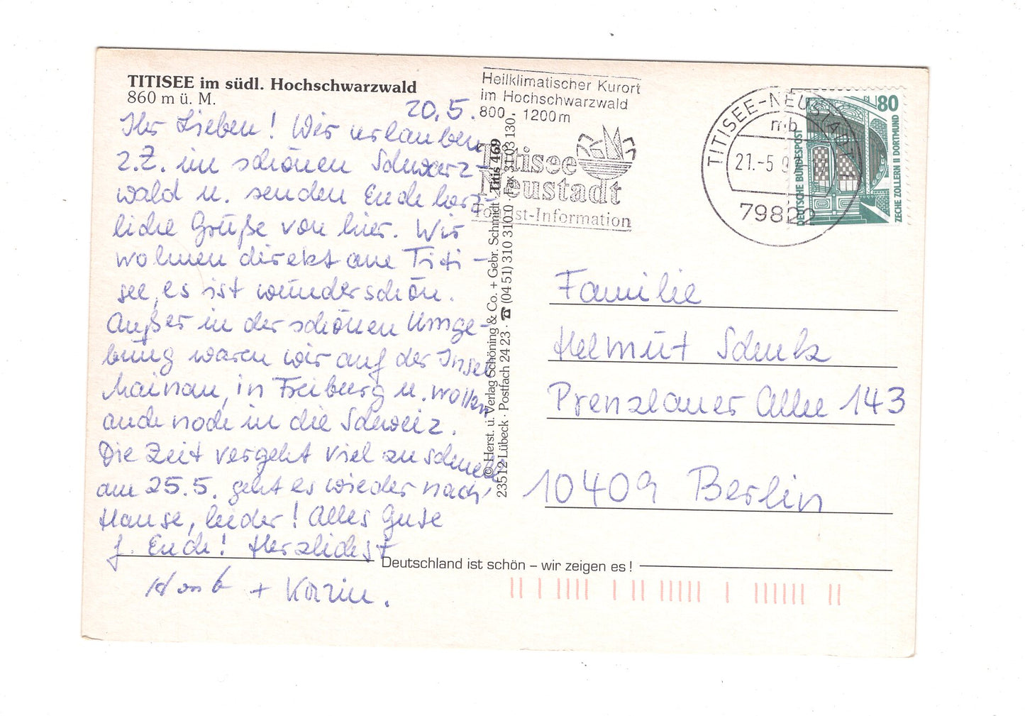 Ansichtskarte Titisee im südl. Hochschwarzwald / G1-64