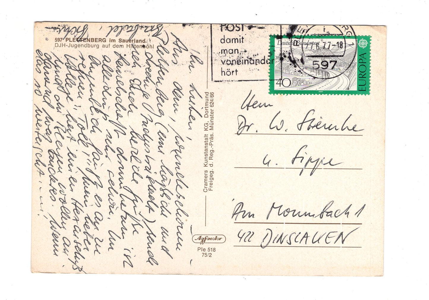 Ansichtskarte Plettenberg im Sauerland / DJH-Jugendburg / H1-61