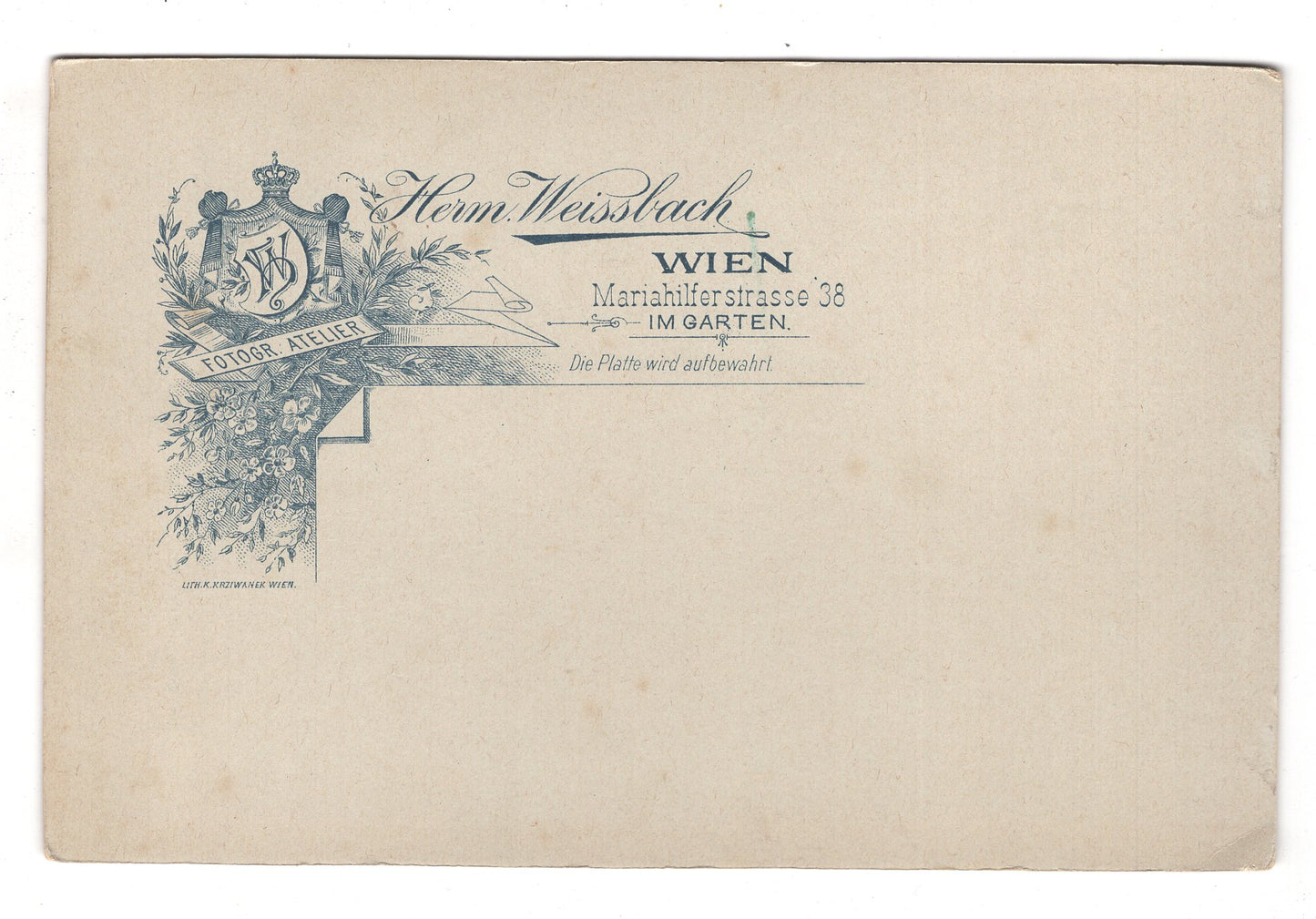 Fotografie Niedliches kleines Kind - Wien 1890er / CAB U-32