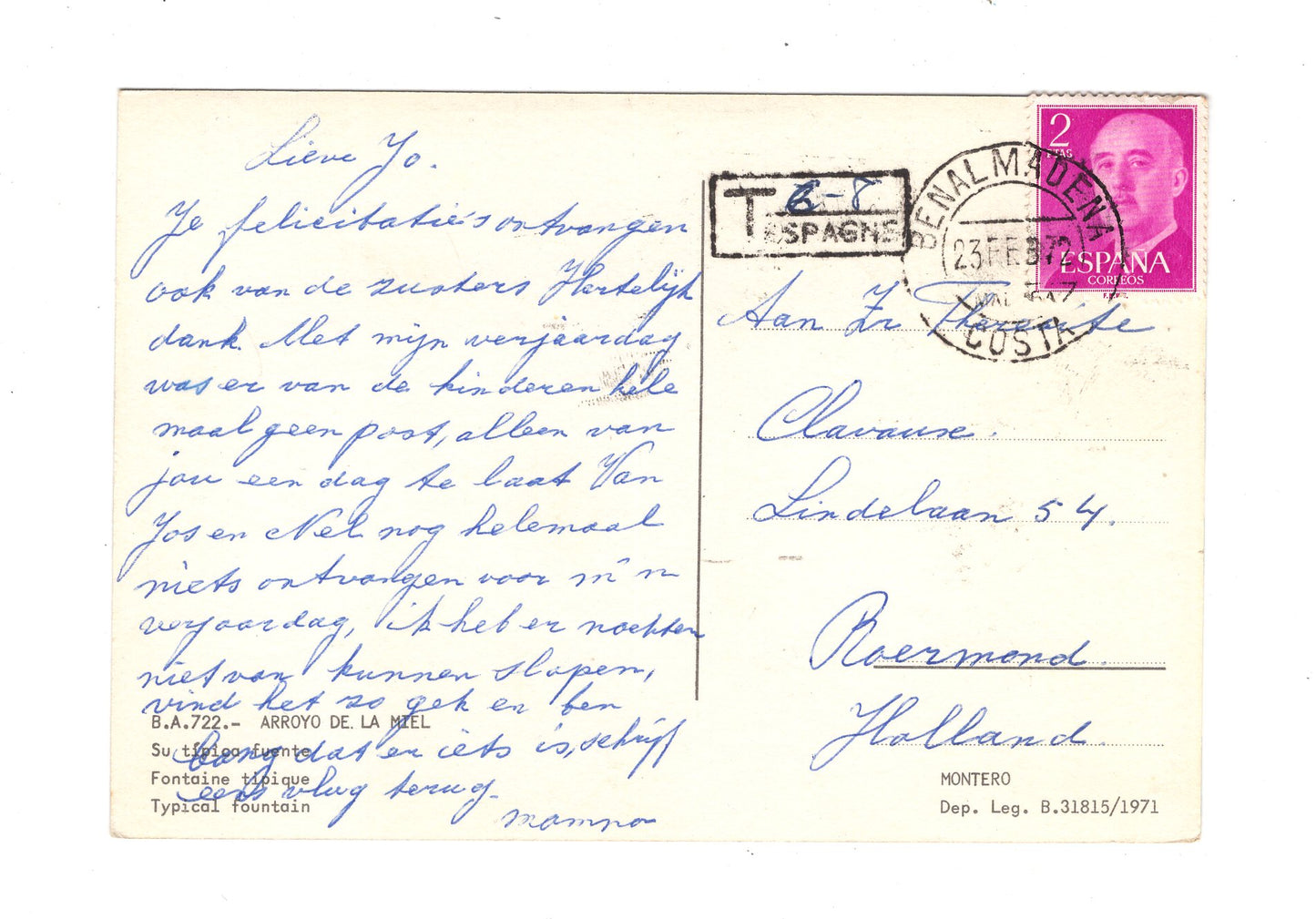 Ansichtskarte Arroyo de la Miel / Spanien