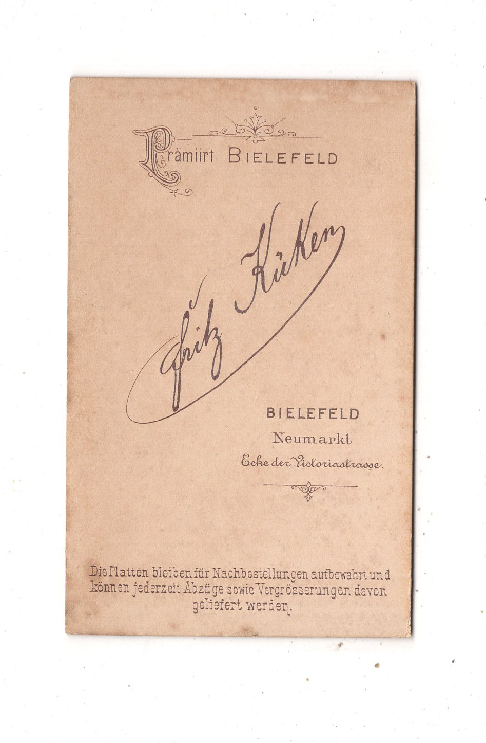 Fotografie Niedliche kleine Kinder - Bielefeld 1880er