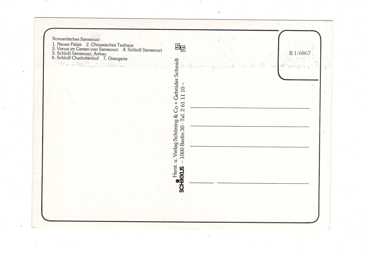 Ansichtskarte Potsdam - Sanssouci / M1-53